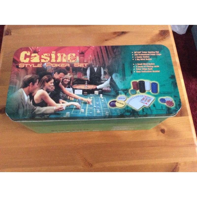 Poker set for sale