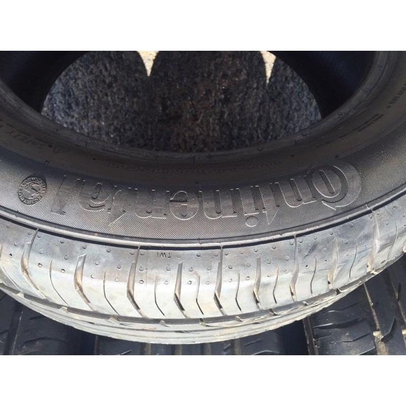 2 X 225/55/16 continental tyres