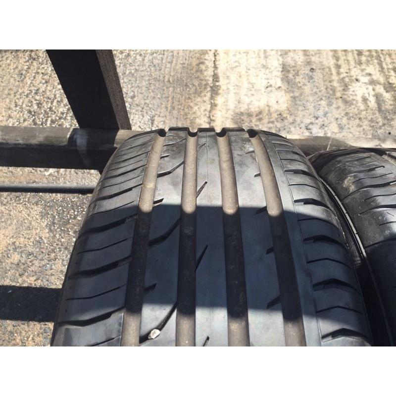 2 X 225/55/16 continental tyres