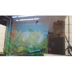 JUWEL BIO FLOW SUPER FISH TANK AND RECENT NEW CUB/STAND