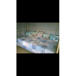 Lovely next cream day bed with matress