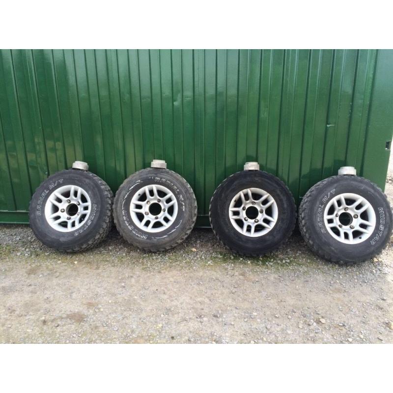 Mudstar radical tyres and rims