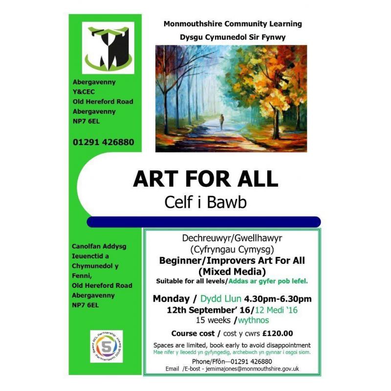 Art for All - Art Classes in Abergavenny