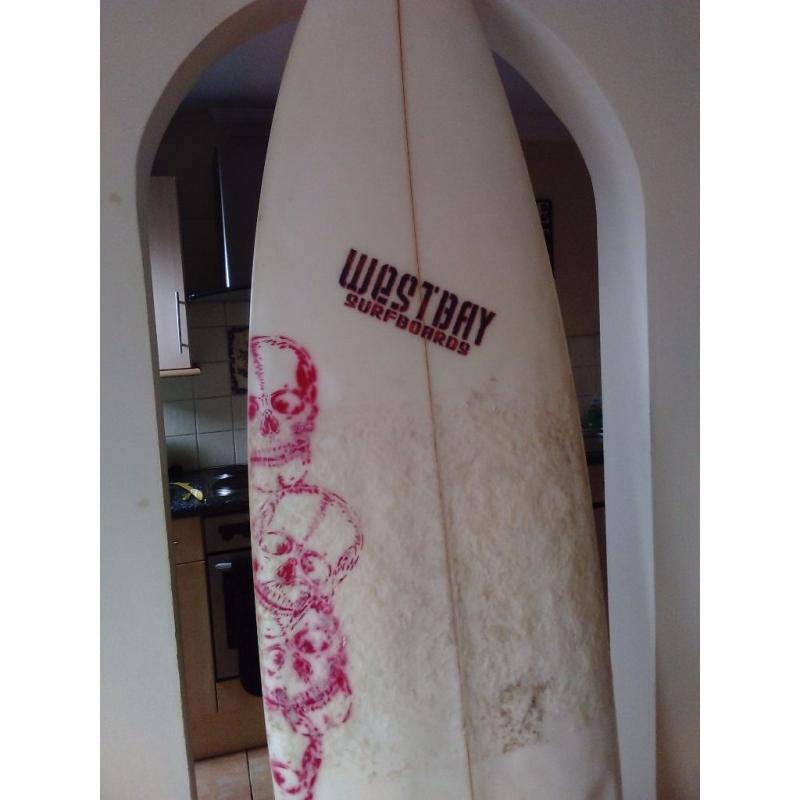Hand crafted surfboard