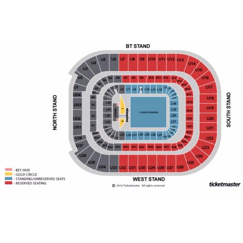 2 X BEYONCE TICKETS CARDIFF