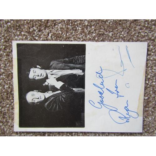 Autograph - Ronnie and Ryan (welsh duo) genuine