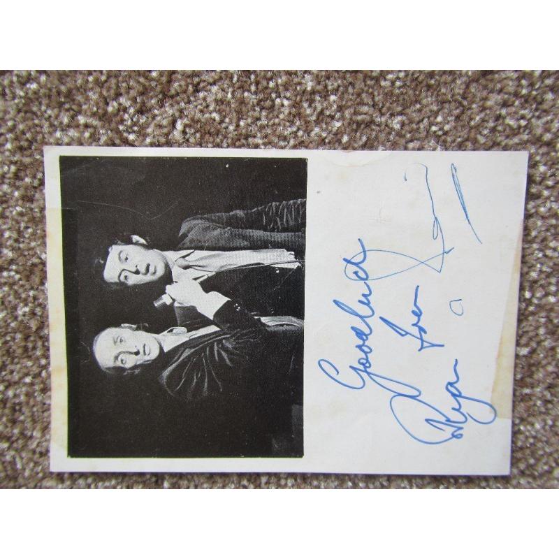 Autograph - Ronnie and Ryan (welsh duo) genuine