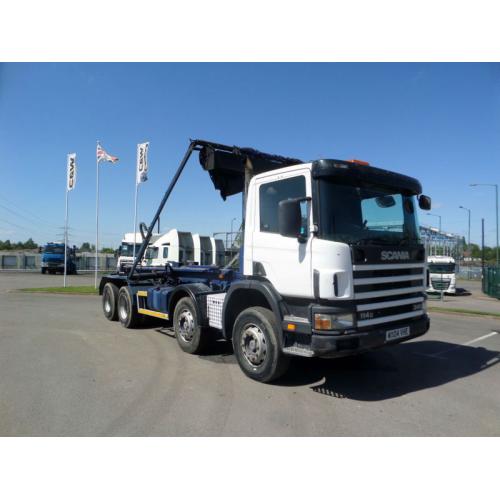 2004(04) SCANIA P114-340 8x4 HOOK LOADER WITH EASYSHEET