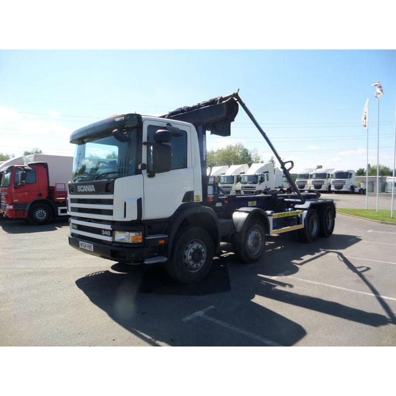 2004(04) SCANIA P114-340 8x4 HOOK LOADER WITH EASYSHEET