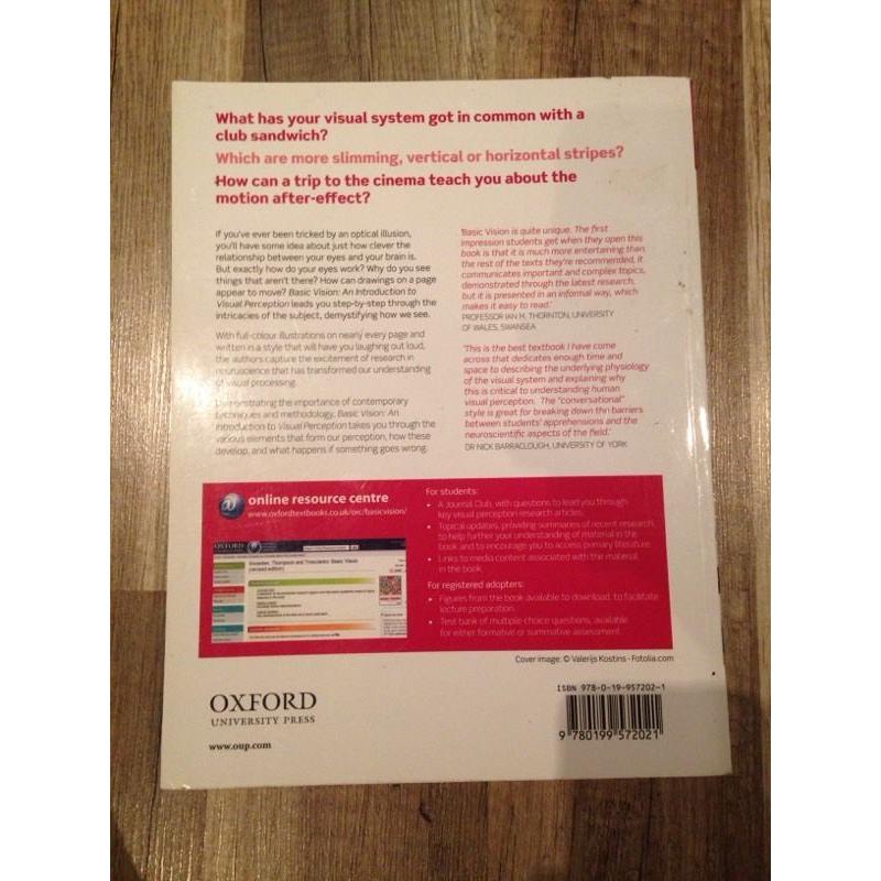 Basic Vision Snowden Psychology Textbook