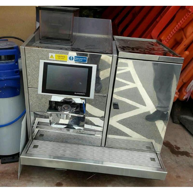 Thermoplan black & white 3 automatic coffee machine with fridge