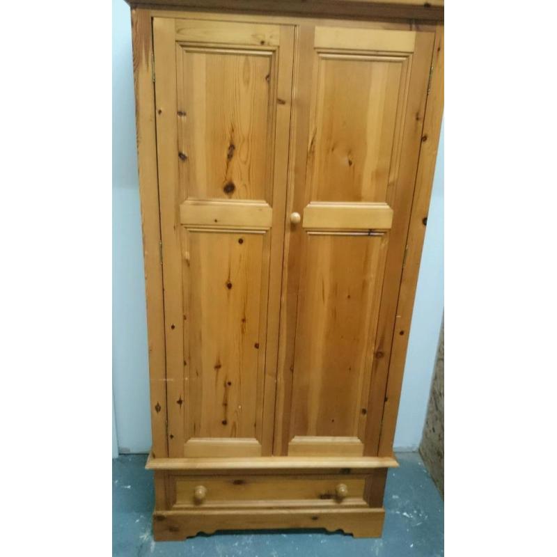 Excellent Solid Pinewood double wardrobe