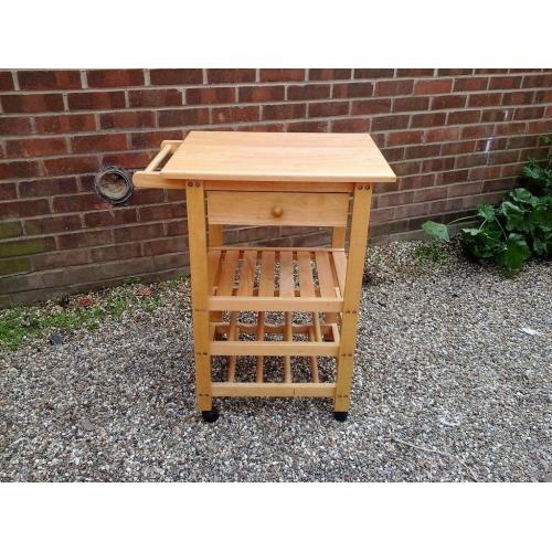 wooden kitchen trolley