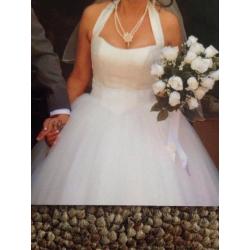 Stunning cream princess style wedding dress