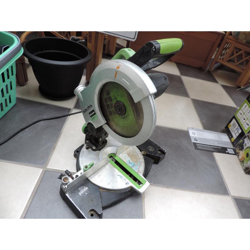 Evolution Fury 3 1100w mitre saw, good working order