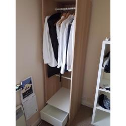 Wardrobe with drawer