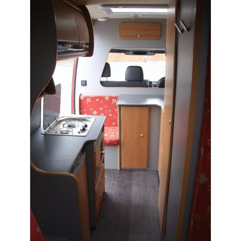 Mercedes Sprinter LWB camper van (sleeps 4 ) with pull out garage and shower room low mileage