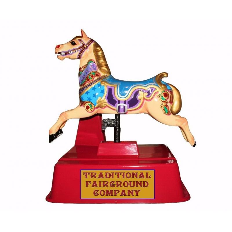 FAIRGROUND ARCADE FUNFAIR CAROUSEL HORSE JOGGING MACHINE VINTAGE