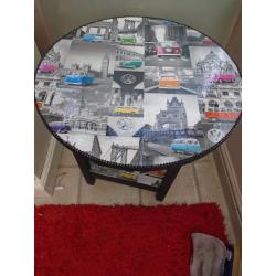 VOLKSWAGEN CAMPER SHABBY CHIC ROUND TABLE FOR SALE.