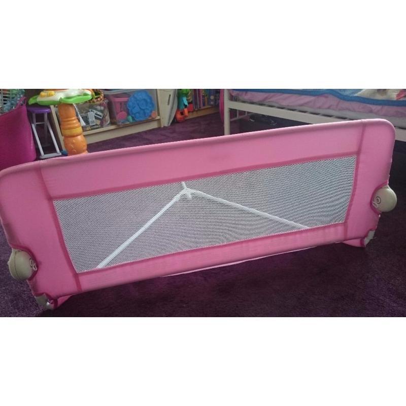 Child safety bed rail.
