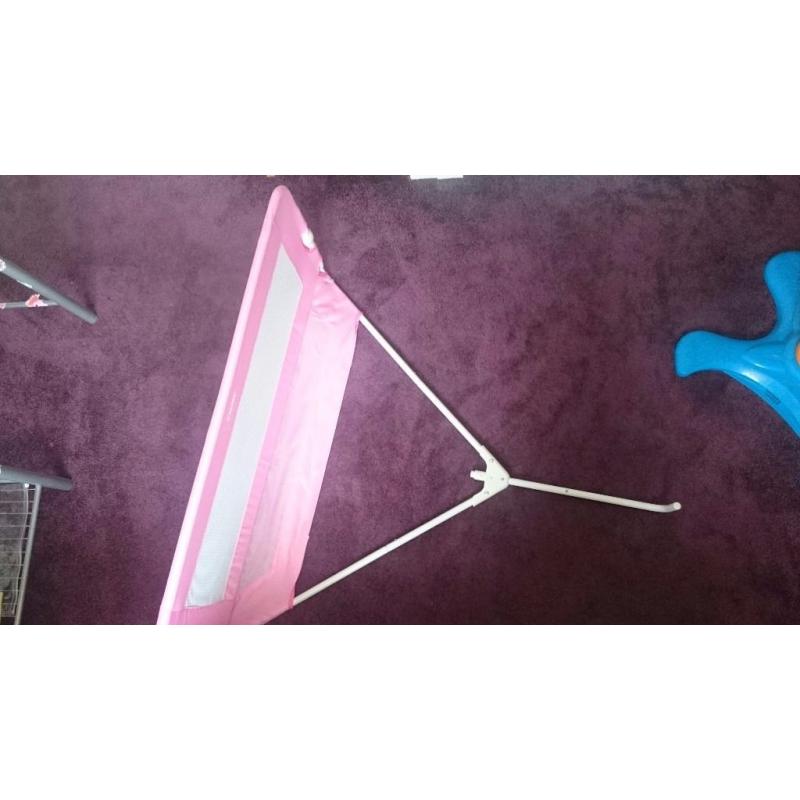 Child safety bed rail.