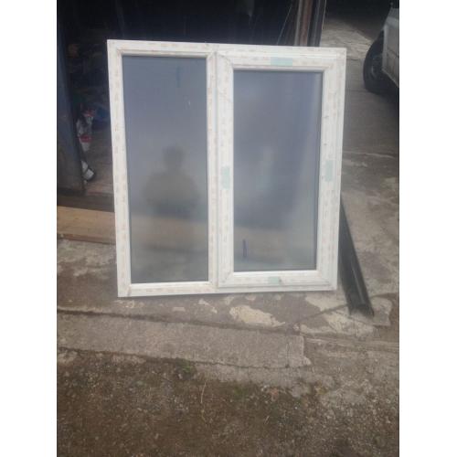 Double glazed white window