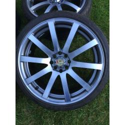 18 inch kei force 10 alloys and tyres 4x100