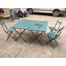 Garden table and chairs
