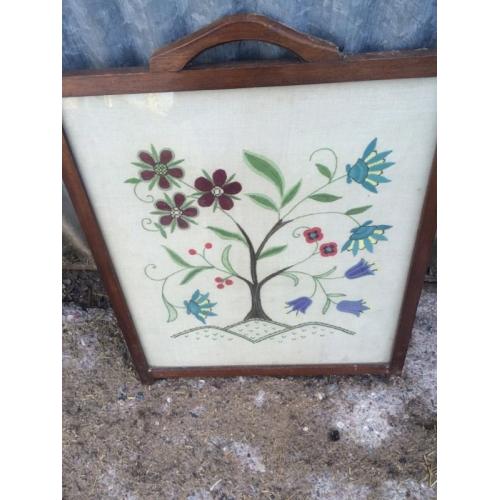 Vintage fire screen.