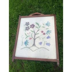 Vintage fire screen.