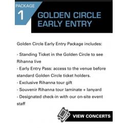 RIHANNA ANTI WORLD TOUR GOLDEN CIRCLE VIP TICKETS x 2