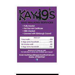 Kay9's Dog Walking Services