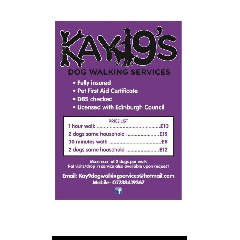 Kay9's Dog Walking Services