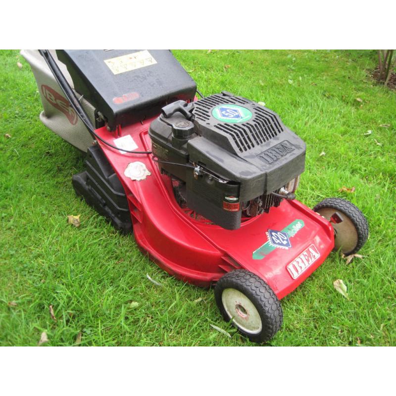 Self Propelled rotary mower with roller for striped finish