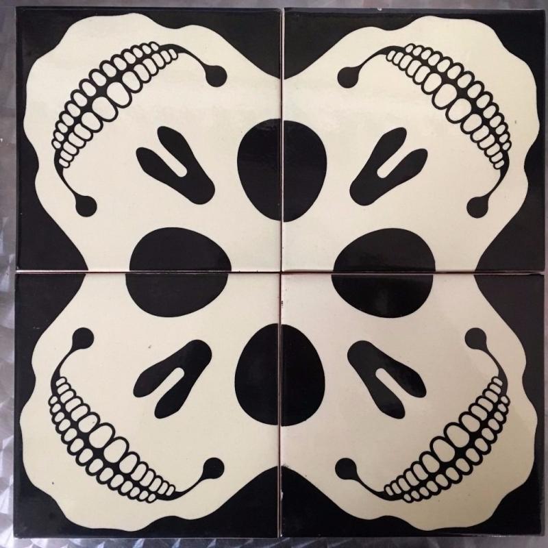 Bathroom Tiles - Kitchen Tiles - Skull Wall Tiles - Gothic Wall Tiles - 44 Tiles Available