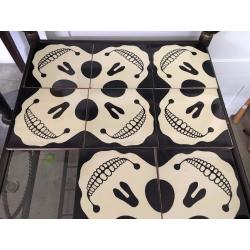Bathroom Tiles - Kitchen Tiles - Skull Wall Tiles - Gothic Wall Tiles - 44 Tiles Available