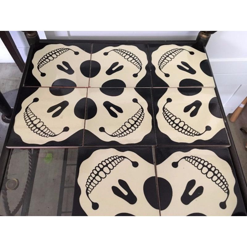 Bathroom Tiles - Kitchen Tiles - Skull Wall Tiles - Gothic Wall Tiles - 44 Tiles Available