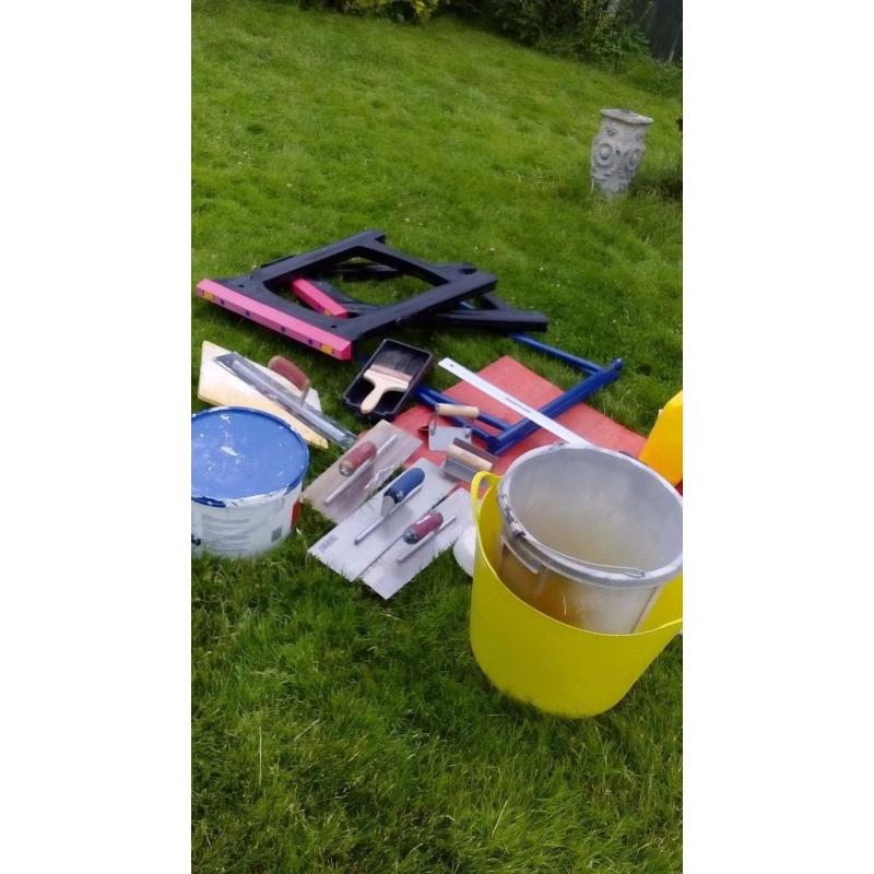 Plastering tools job lot