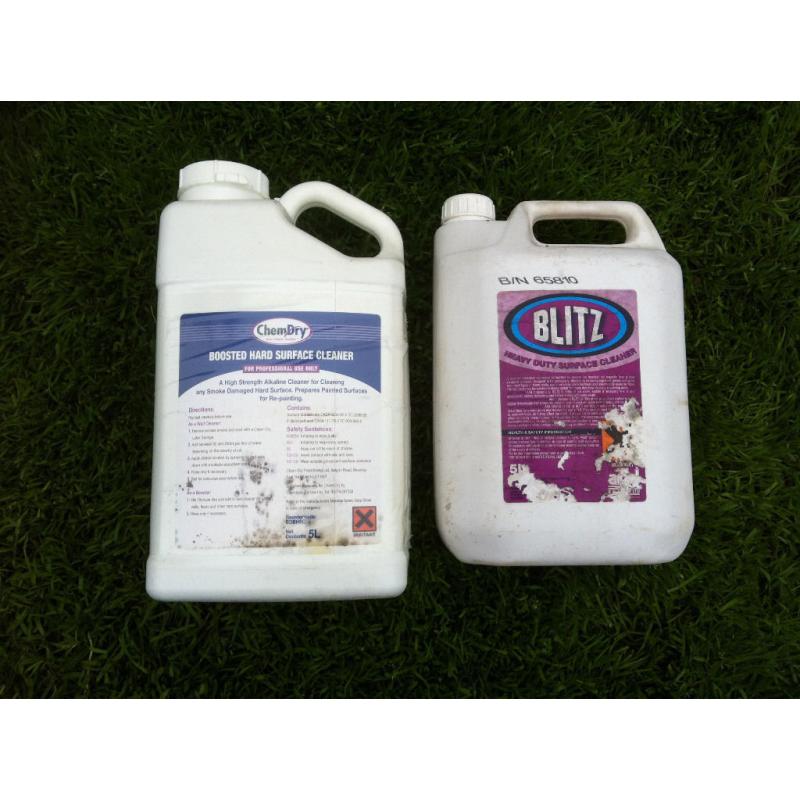 5L Chemdry Boosted Hard Surface Cleaner & 5L Blitz Heavy Duty Degreaser & Floor Cleaner