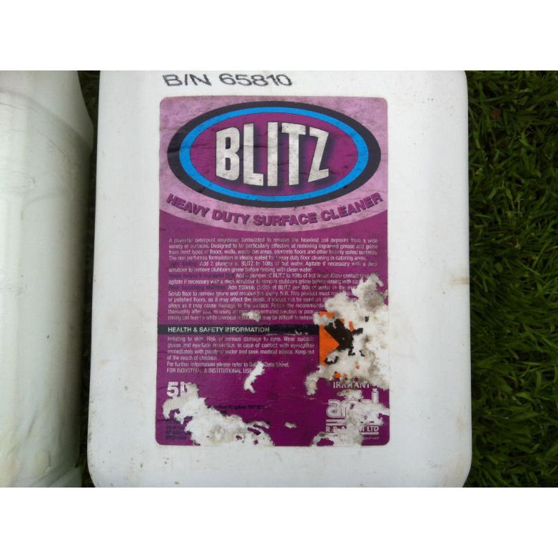 5L Chemdry Boosted Hard Surface Cleaner & 5L Blitz Heavy Duty Degreaser & Floor Cleaner