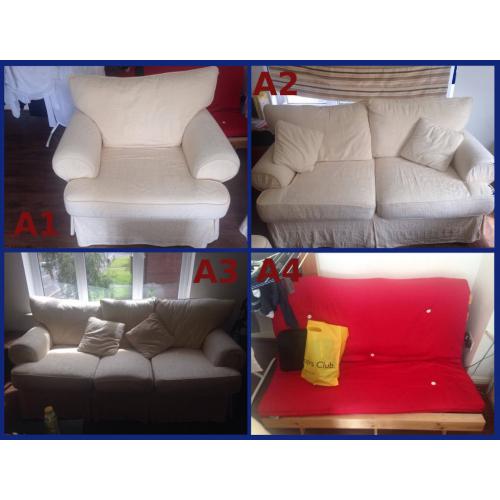 Selling everything in the flat: beds, table, sofas, chests of drawers, cutlery...