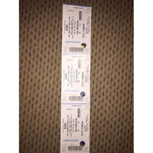 Beyonce pitch standing tickets - will deliver to Belfast Lisburn or Cookstown