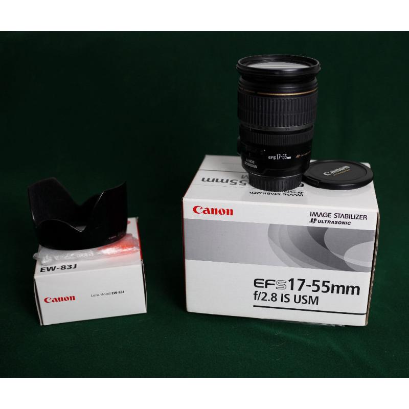 Canon EFS 17-55mm f2.8 IS USM Lens+Lowepro Slingshot 302AW kit bag