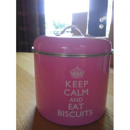 Keep Calm Biscuit Barrel