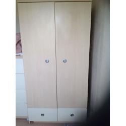 Wardrobe pale colour