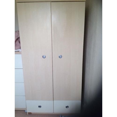 Wardrobe pale colour
