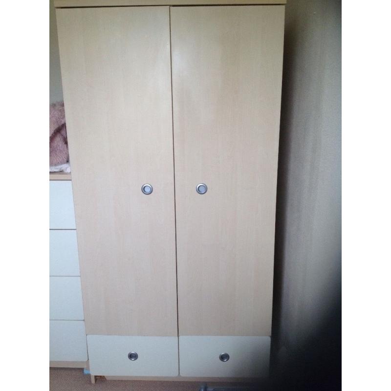 Wardrobe pale colour
