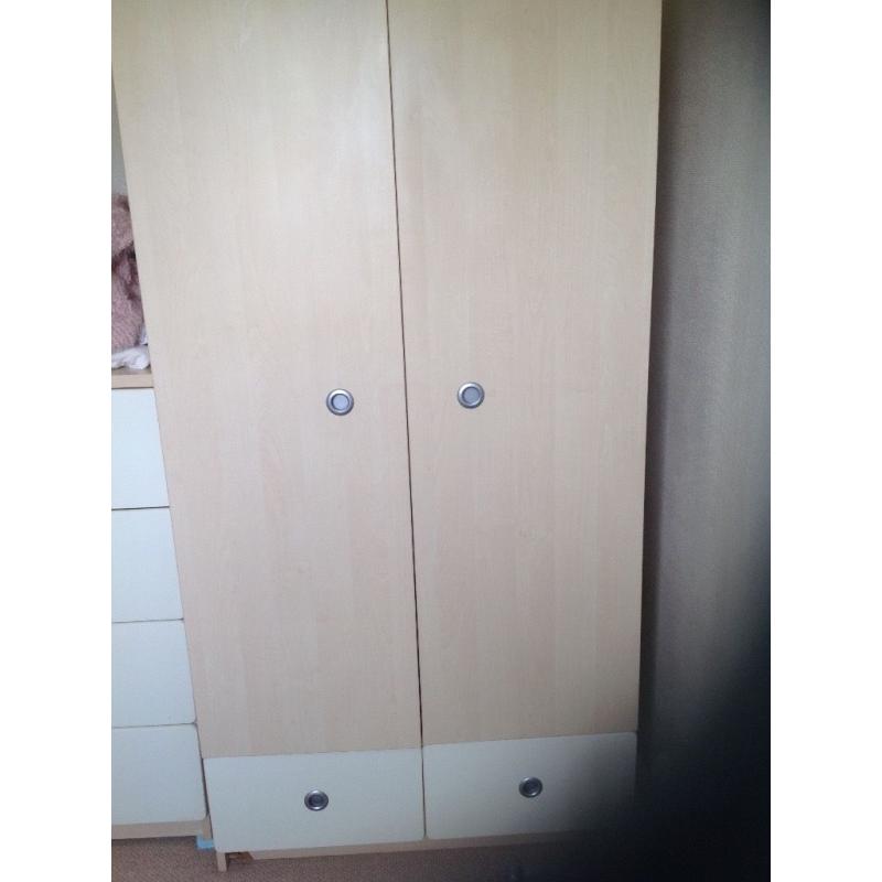 Wardrobe pale colour