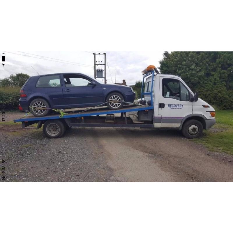 24/7 car/van recovery, breakdown recovery, car transportation