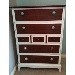 Solid stag chest of drawers